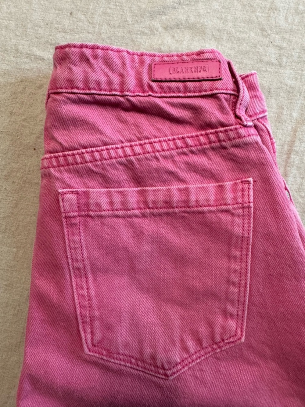 Blank NYC Baxter Ribcage Straight Leg Size 25 Pink - Picture 5 of 7
